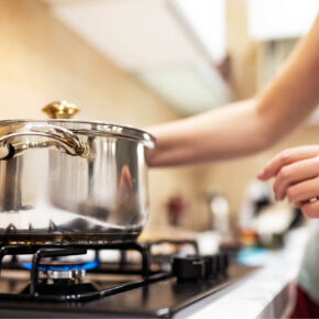 Gas Stove Being Used By Family In Texas