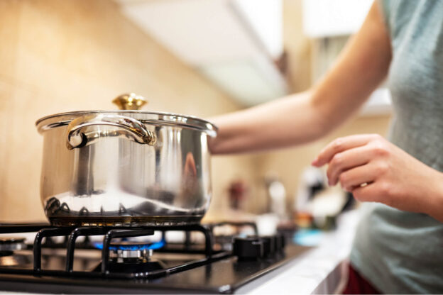 Gas Stove Being Used By Family In Texas